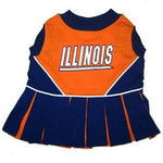 Illinois Fighting Illini Cheerleader Pet Dress - staygoldendoodle.com