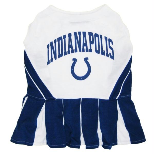Indianapolis Colts Cheerleader Dog Dress - staygoldendoodle.com