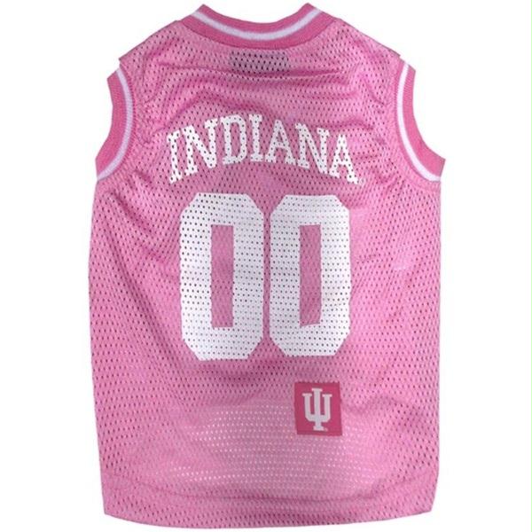 Indiana Hoosiers Pet Pink Basketball Tank Jersey - staygoldendoodle.com