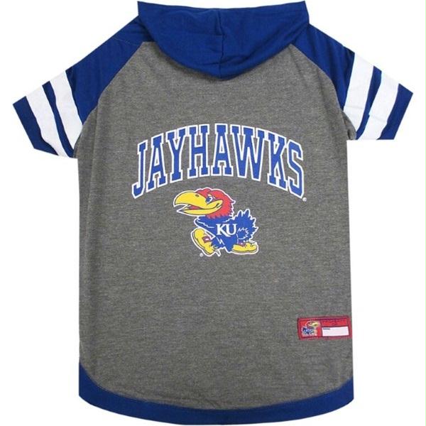 Kansas Jayhawks Pet Hoodie T-Shirt - staygoldendoodle.com