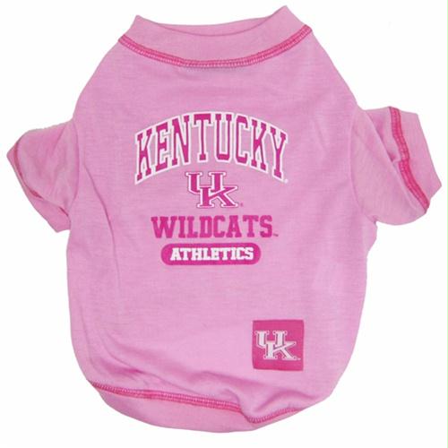 Kentucky Wildcats Pink Dog Tee Shirt - staygoldendoodle.com
