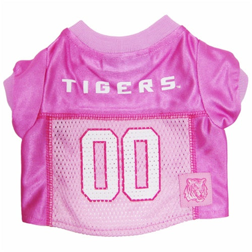 LSU Tigers Pink Dog Jersey - staygoldendoodle.com