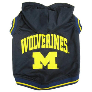 Michigan Wolverines Pet Hoodie Tee Shirt - staygoldendoodle.com
