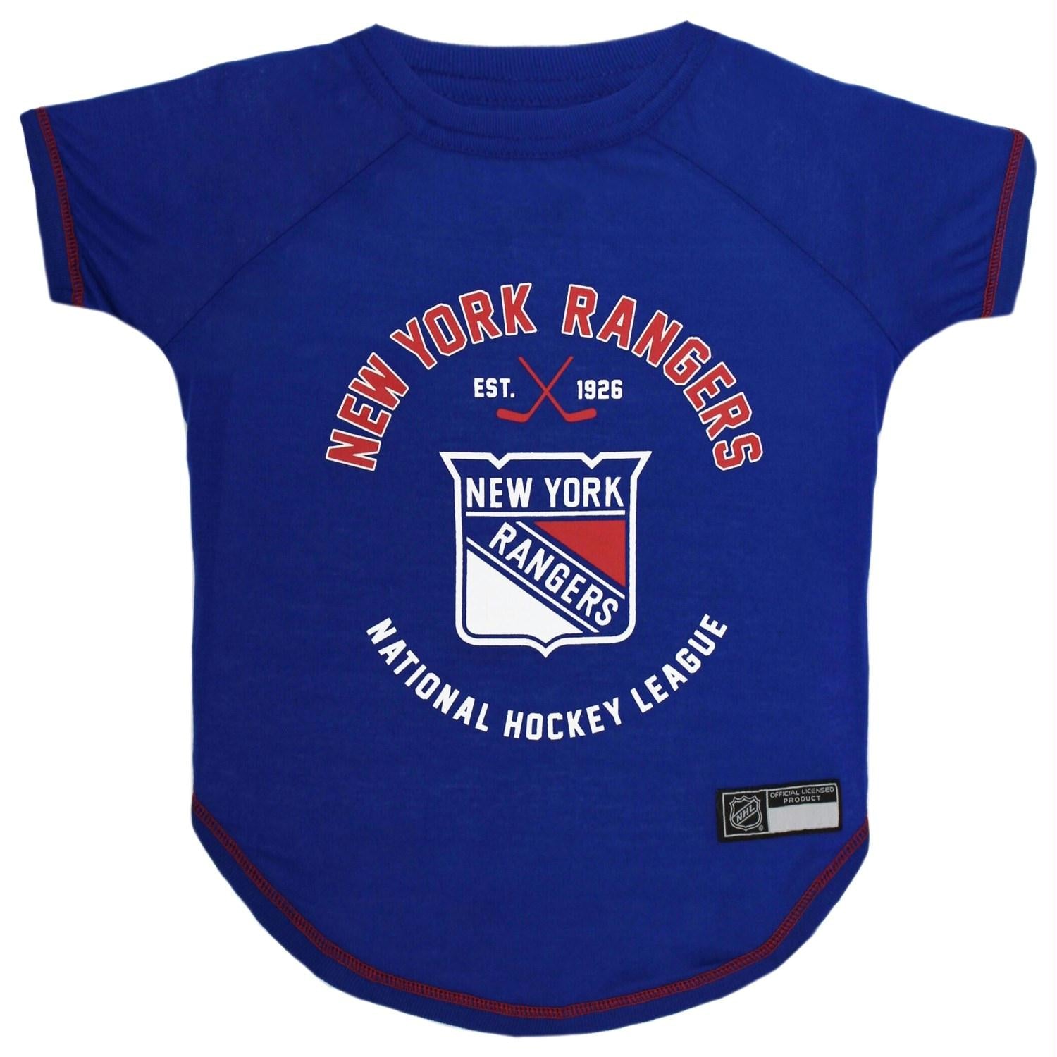 New York Rangers Pet T-Shirt - staygoldendoodle.com