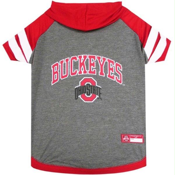 Ohio State Buckeyes Pet Hoodie T-Shirt - staygoldendoodle.com