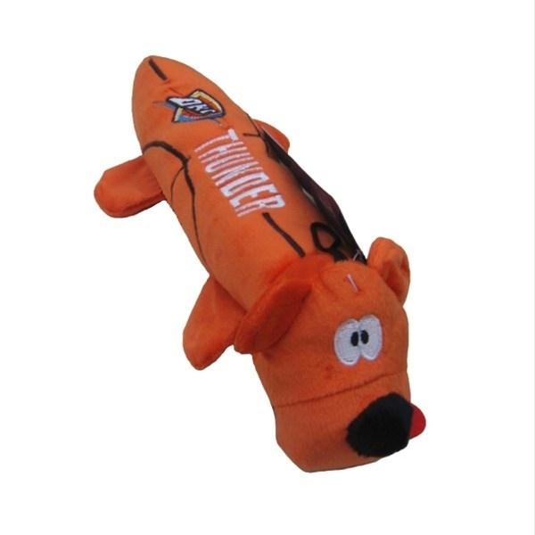 Oklahoma City Thunder Plush Tube Pet Toy - staygoldendoodle.com