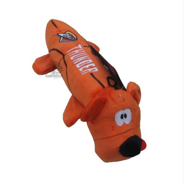 Oklahoma City Thunder Plush Tube Pet Toy - staygoldendoodle.com