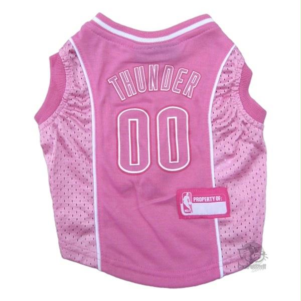 Oklahoma City Thunder Pink Pet Jersey - staygoldendoodle.com
