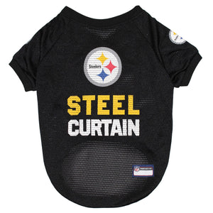 Pittsburgh Steelers Steel Curtain Pet Jersey - XS - staygoldendoodle.com