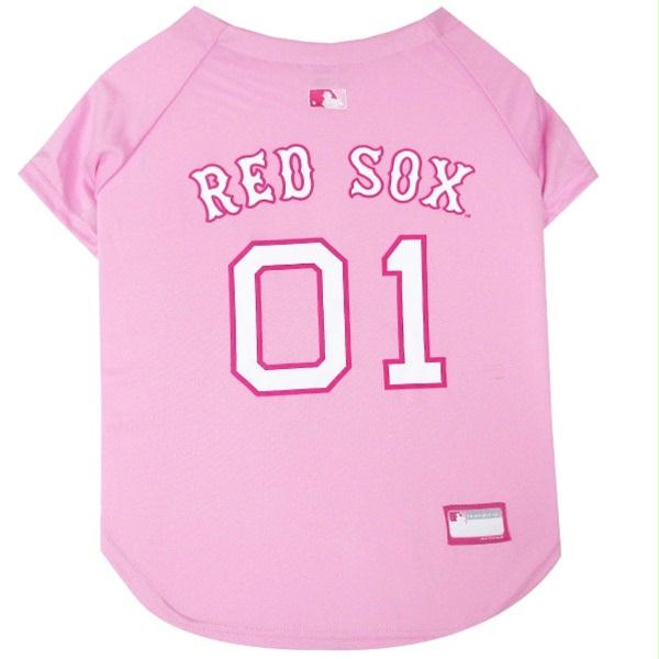 Boston Red Sox Pink Pet Jersey - staygoldendoodle.com