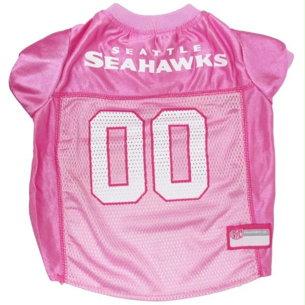 Seattle Seahawks Pink Dog Jersey - staygoldendoodle.com
