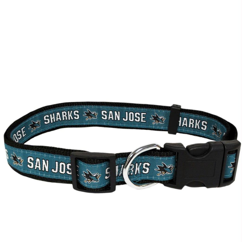 San Jose Sharks Pet Collar by Pets First - staygoldendoodle.com
