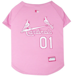 St. Louis Cardinals Pink Pet Jersey - Medium