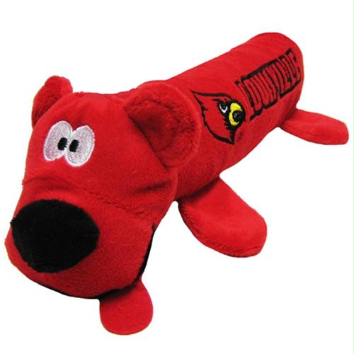 Louisville Cardinals Plush Tube Pet Toy - staygoldendoodle.com