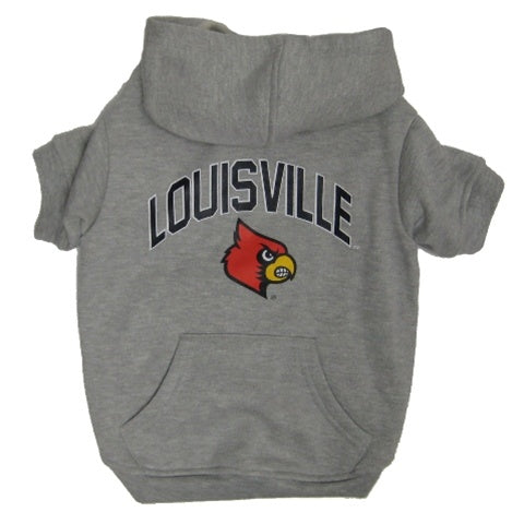 Louisville Cardinals Pet Hoodie Sweatshirt - Small