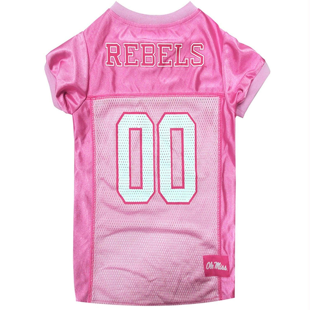 Ole Miss Rebels Pink Pet Jersey - staygoldendoodle.com