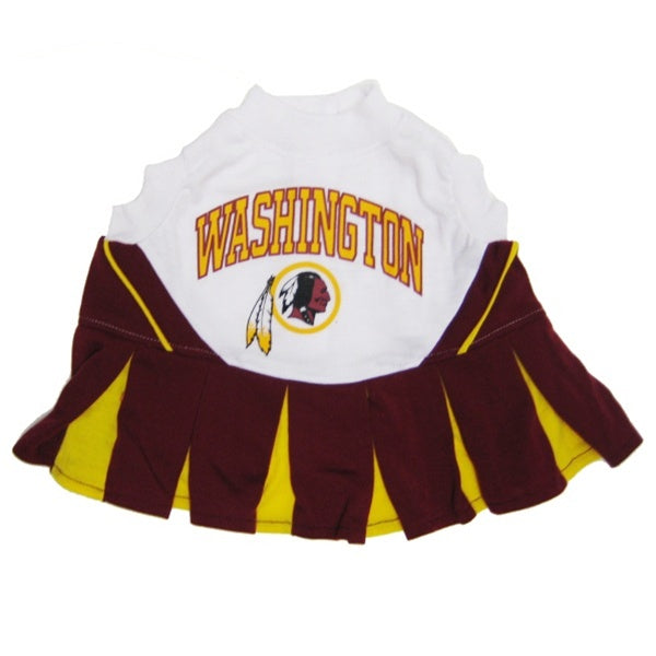 Washington Redskins Cheerleader Dog Dress - staygoldendoodle.com