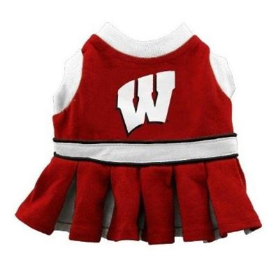 Wisconsin Badgers Cheerleader Dog Dress - staygoldendoodle.com