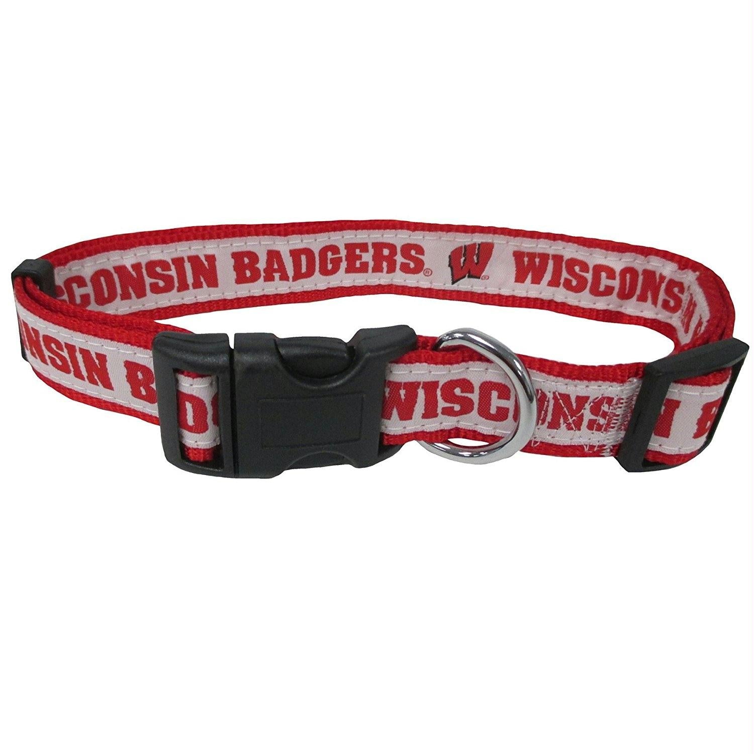 Wisconsin Badgers Pet Collar by Pets First - staygoldendoodle.com