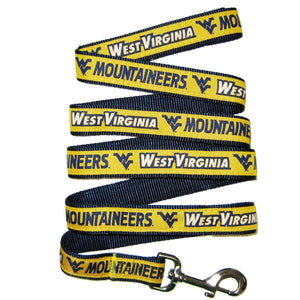 West Virginia Mountaineers Pet Leash by Pets First - staygoldendoodle.com