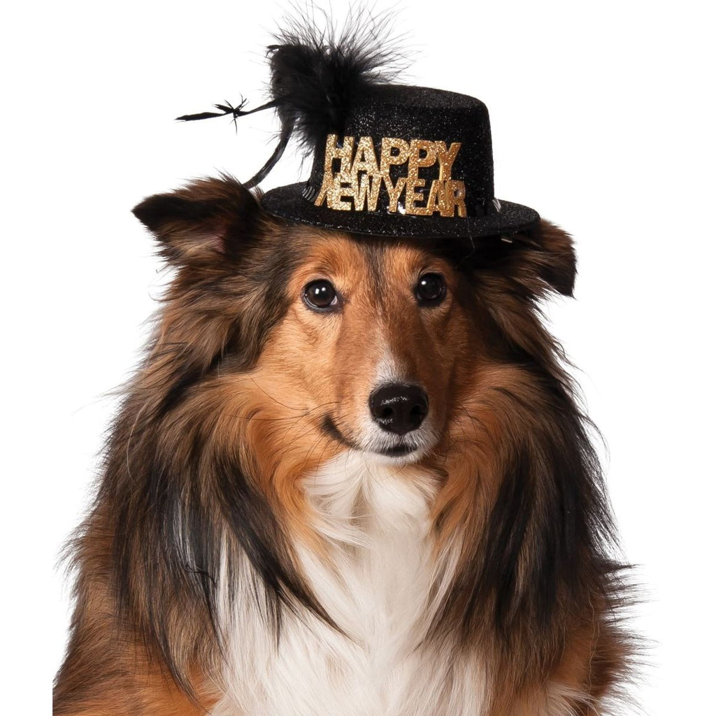 Happy New Year Pet Hat - S/M - staygoldendoodle.com