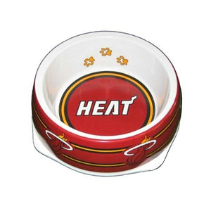 Miami Heat Dog Bowl - staygoldendoodle.com