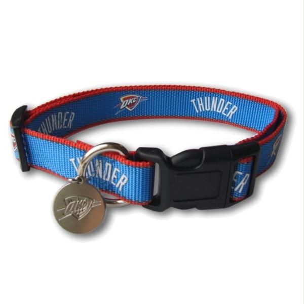 Oklahoma City Thunder Reflective Dog Collar - staygoldendoodle.com
