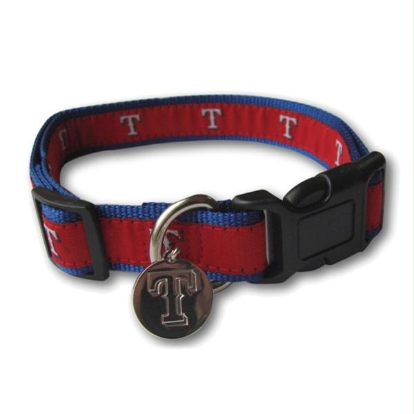 Texas Rangers Dog Collar Alternate Design - staygoldendoodle.com
