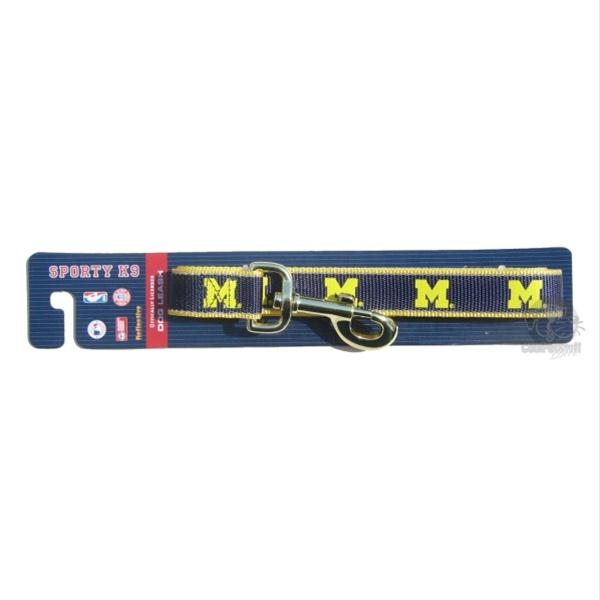 Michigan Wolverines Reflective Dog Leash - staygoldendoodle.com