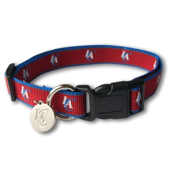 Los Angeles Clippers Reflective Dog Collar - staygoldendoodle.com
