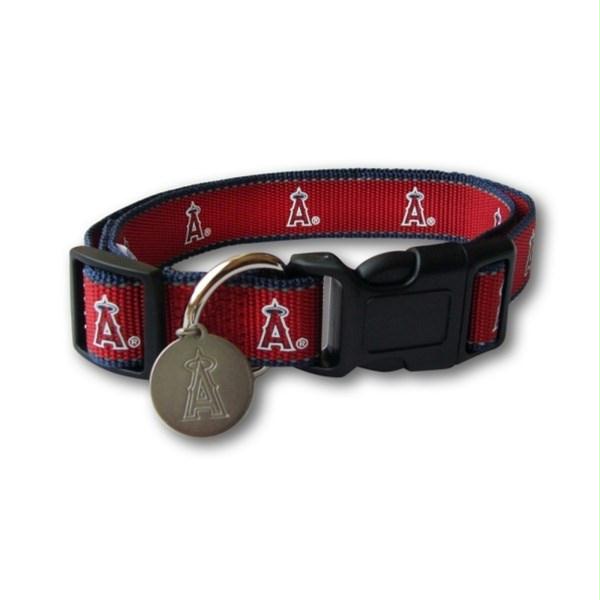 Los Angeles Angels Reflective Dog Collar - staygoldendoodle.com