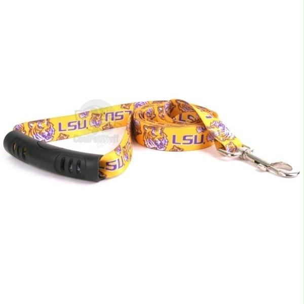 LSU Tigers EZ Grip Nylon Leash - staygoldendoodle.com