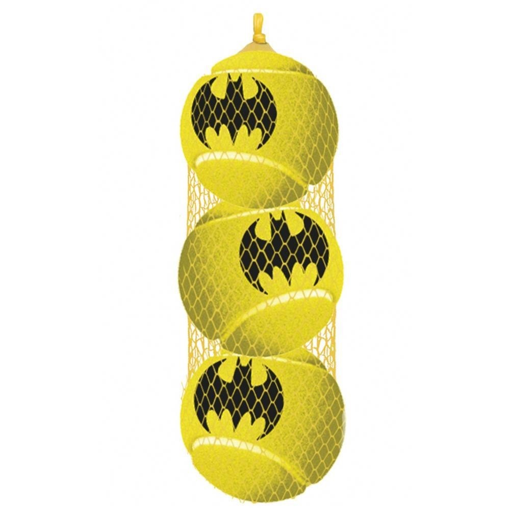 Buckle-Down Batman Pet Squeaky Tennis Ball 3-Pack - staygoldendoodle.com