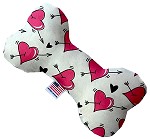 Hearts and Arrows Canvas Dog Toys