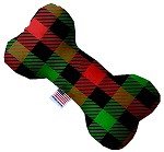 Christmas Plaid Stuffing Free Dog Toys - staygoldendoodle.com
