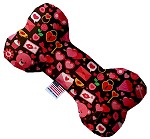 Valentines Day Bears Canvas Dog Toys