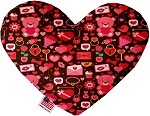Valentines Day Bears Canvas Dog Toys
