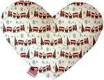 Christmas Trains Canvas Heart Dog Toys - staygoldendoodle.com